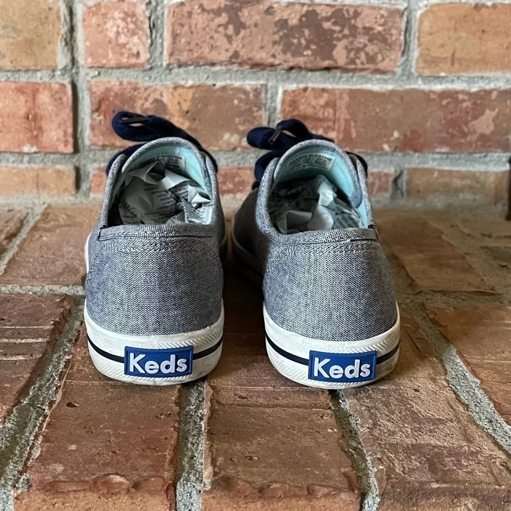 Keds Denim Chambray Striped Sneakers